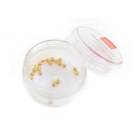 Acheter 20 perles rondelles intercalaires rondes couleur doré - 3x2 mm - 3,99 € en ligne sur La Petite Epicerie - Loisirs cré...