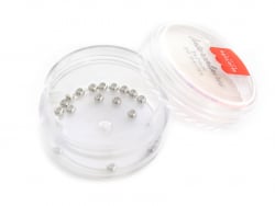 Acheter 20 perles rondelles intercalaires rondes plaqué platine - 3 x 2 mm - 4,49 € en ligne sur La Petite Epicerie - Loisirs...