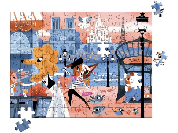 Acheter Mini puzzle - Bonjour Paris - 130 pièces - 11,29 € en ligne sur La Petite Epicerie - Loisirs créatifs