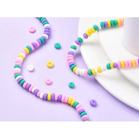 Acheter Boite de perles heishi épaisses 6 mm - Mix de couleurs - 3,49 € en ligne sur La Petite Epicerie - Loisirs créatifs