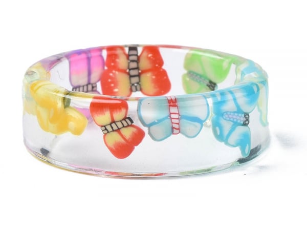Acheter Bague en résine transparente - Papillons - 1,99 € en ligne sur La Petite Epicerie - Loisirs créatifs