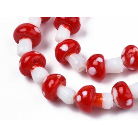 Acheter Perle champignon - Rouge et blanc - 0,49 € en ligne sur La Petite Epicerie - Loisirs créatifs