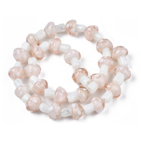 Acheter Perle champignon - Rose et blanc - 0,49 € en ligne sur La Petite Epicerie - Loisirs créatifs