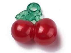 Acheter Pendentif cerise en acrylique - Rouge et vert - 1,29 € en ligne sur La Petite Epicerie - Loisirs créatifs