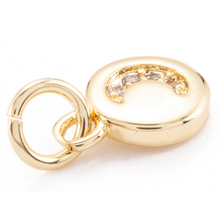 Acheter Pendentif lune perles de zircone - Doré à l'or fin 18k sans nickel - 9 mm - 1,99 € en ligne sur La Petite Epicerie - ...