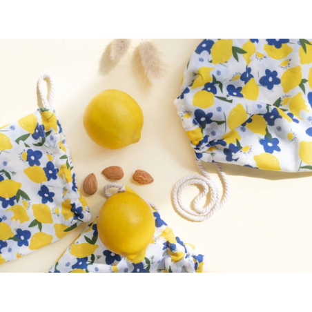 Acheter Kit MKMI - Mes 3 pochons vrac à coudre tissu citron - 22,99 € en ligne sur La Petite Epicerie - Loisirs créatifs