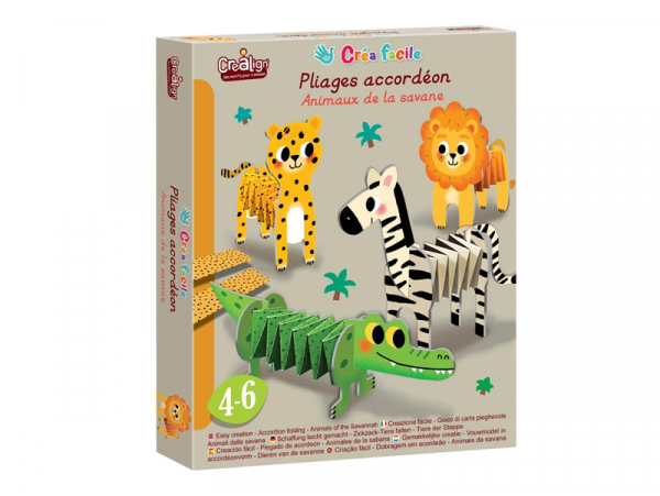 Acheter Pliages accordéons "Animaux de la savane" - 10,49 € en ligne sur La Petite Epicerie - Loisirs créatifs