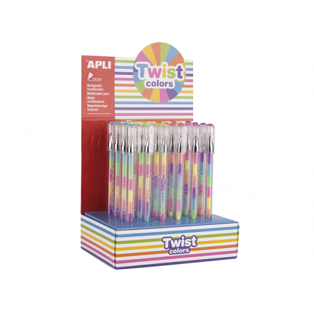 Acheter Stylo encre gel multicolore arc en ciel color twist - 1,79 € en ligne sur La Petite Epicerie - Loisirs créatifs