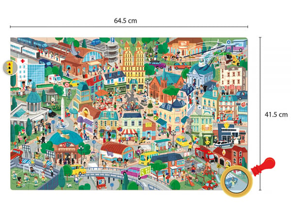 Acheter Puzzle d'observation - la ville - 104 pcs - 17,99 € en ligne sur La Petite Epicerie - Loisirs créatifs