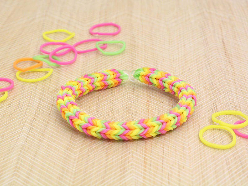 Bracelet loom fluo