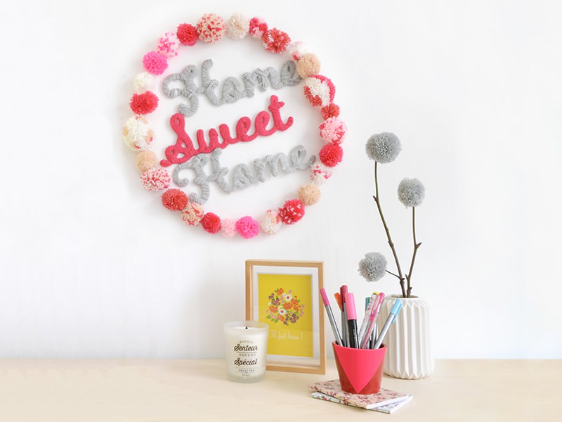 Décoration pomponnée