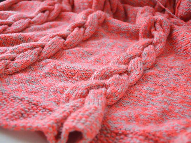 Le plaid tricoté cosy