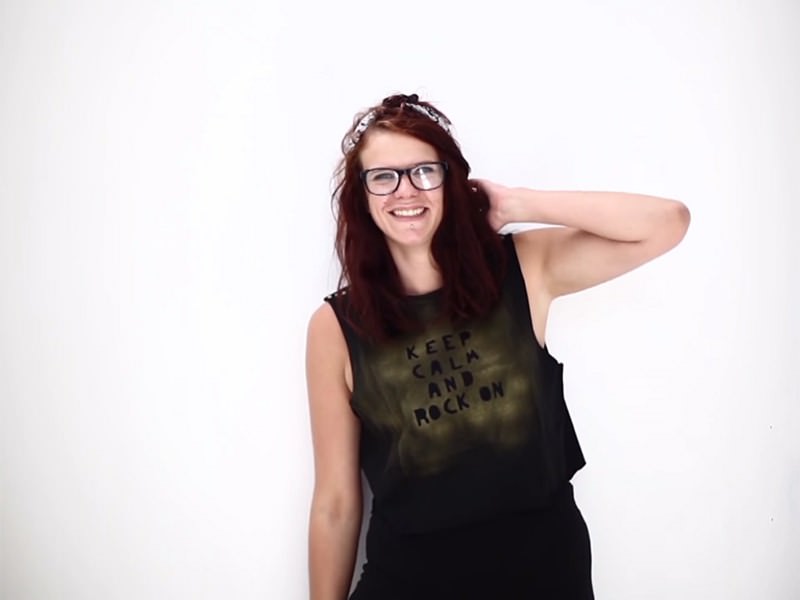 Le tee-shirt rock customisé