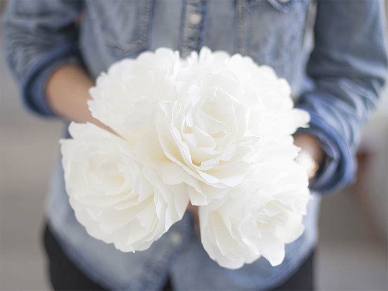 Les pivoines en papier