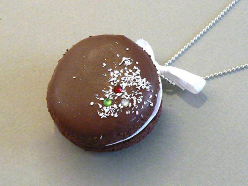 Le macaron au chocolat
