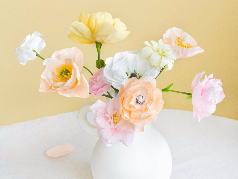 Mes fleurs en papier crépon
