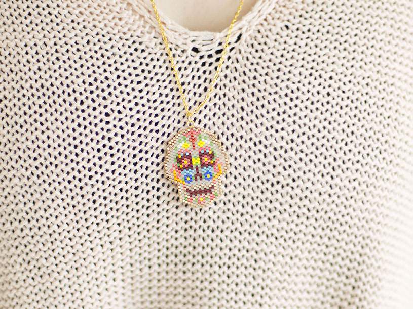 La Calavera en perles Miyuki
