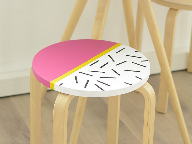 Le tabouret confettis