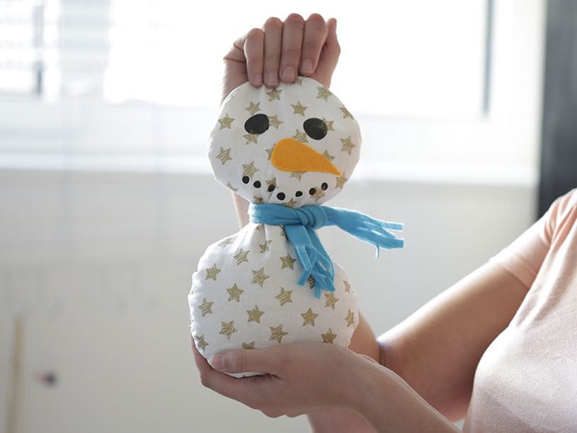 La bouillotte bonhomme de neige