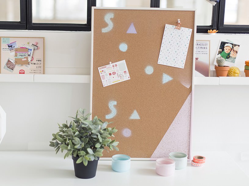 Le tableau customisé avec la peinture Edding