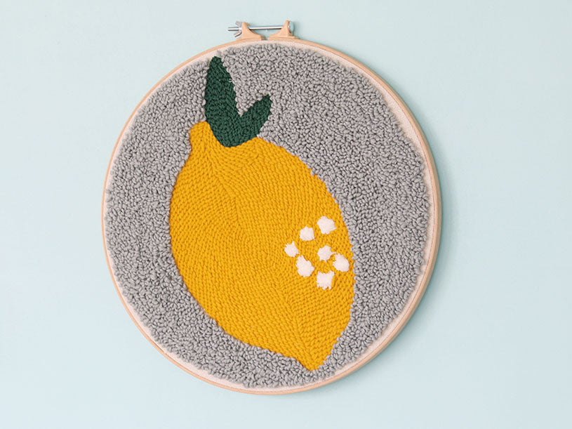 Le citron en punch needle