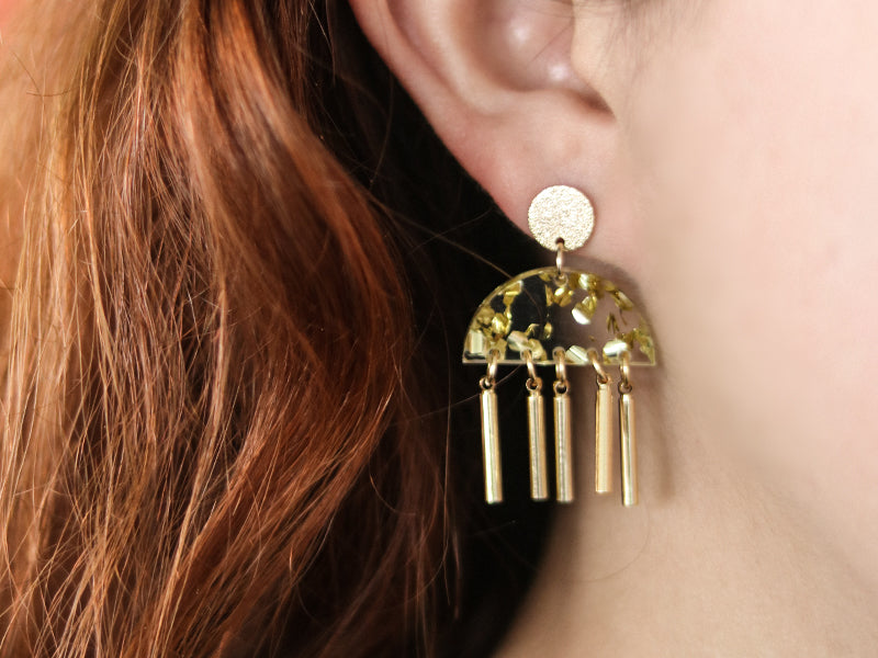 Les boucles d'oreilles "Lunaire"