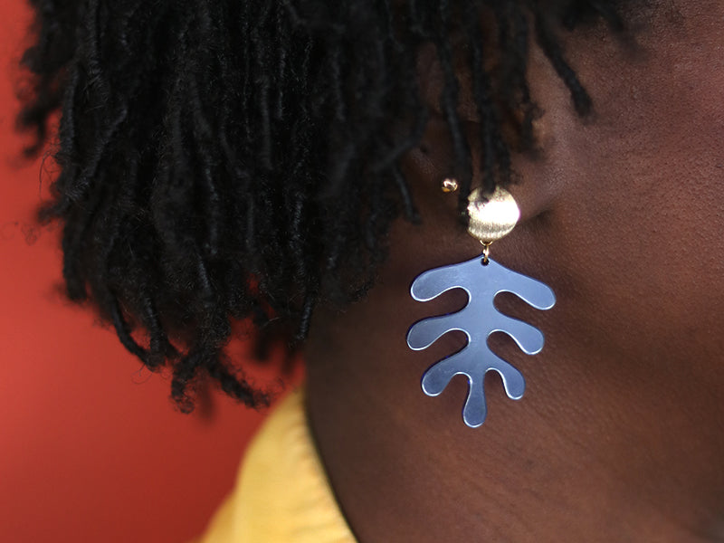 Les boucles d'oreilles "Végétal"