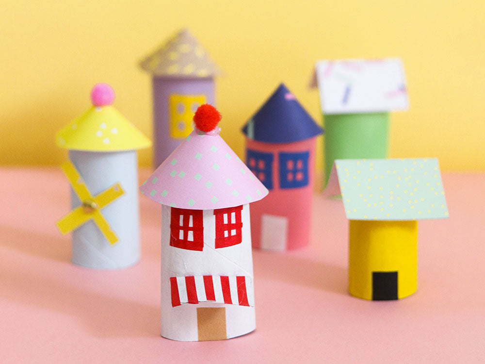 Fabriquer un village en carton - avec les enfants