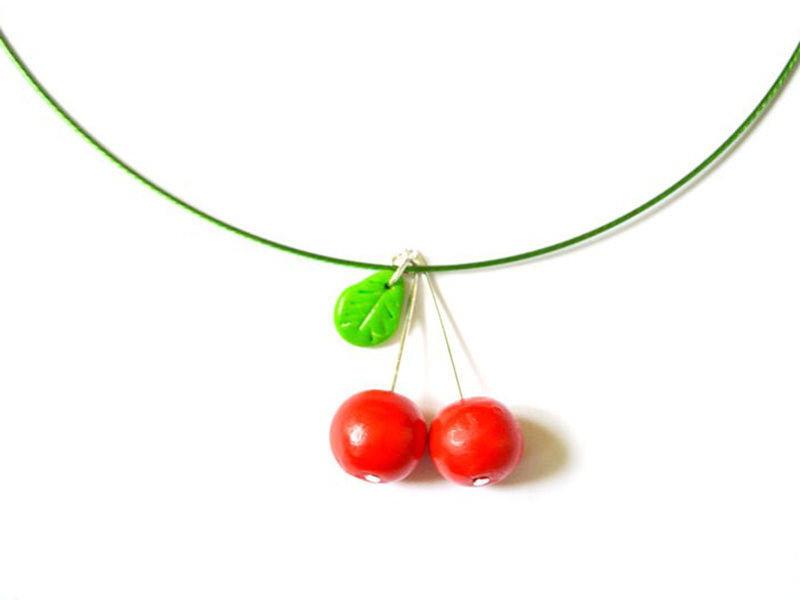Pendentif cerise