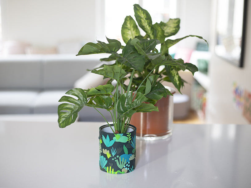 Le pot pour plante en slab fimo