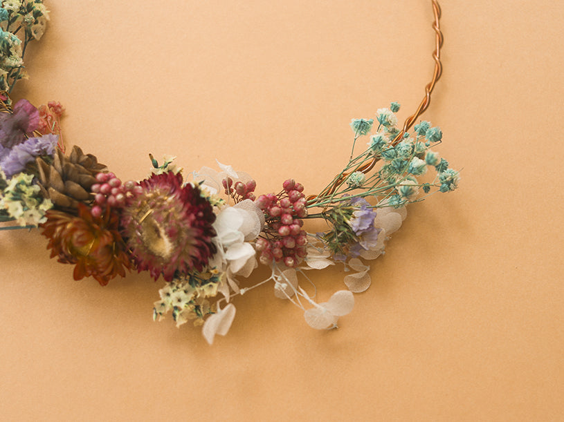Ma couronne de fleurs séchées / MKMI Août 2020