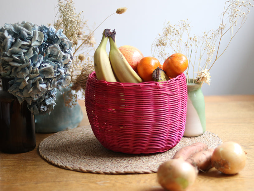 Le panier en rotin
