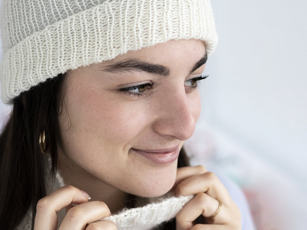 Le tuto et le snood tricotés