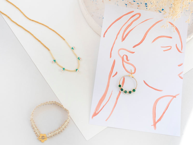 Mes bijoux en perles de rocailles - Les créoles