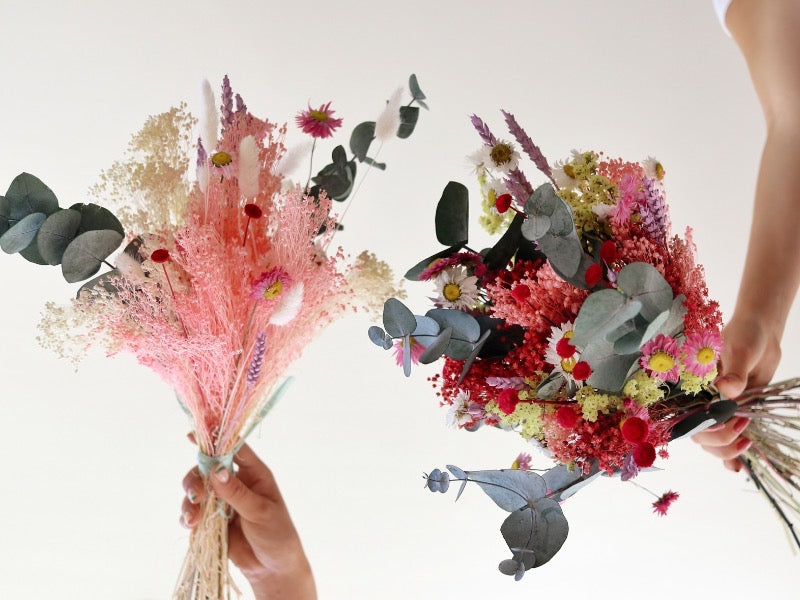 Mon bouquet de fleurs séchées colorées