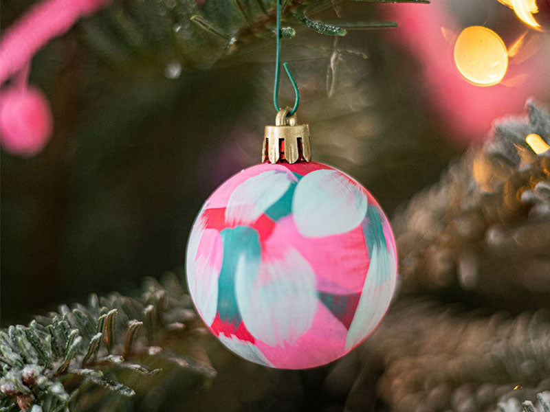 Mes boules de Noël peintes