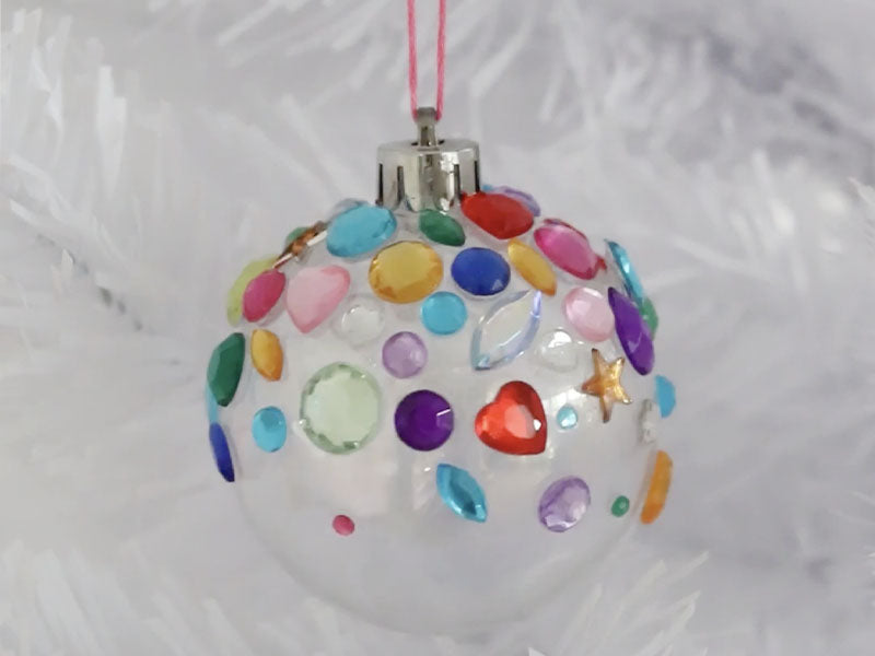 Mes boules de Noël en strass