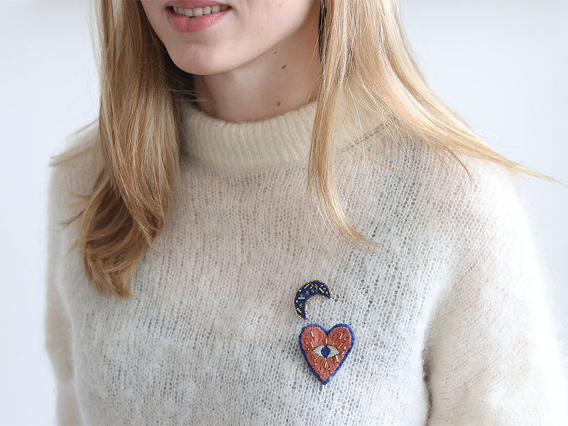Mes broderies Astro - Les broches