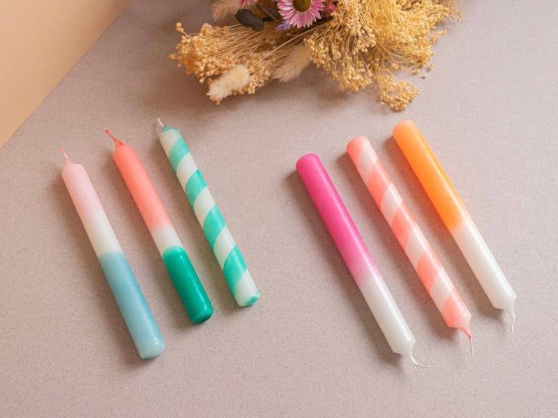 Mes bougies Dip Dye