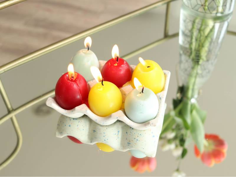 Mes bougies en forme d'oeuf pour Pâques