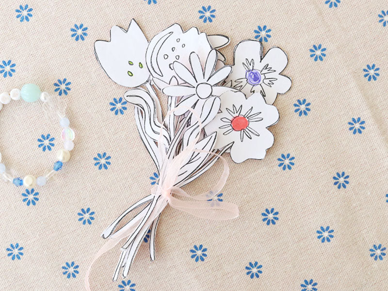 Le bouquet de fleurs en papier pour maman