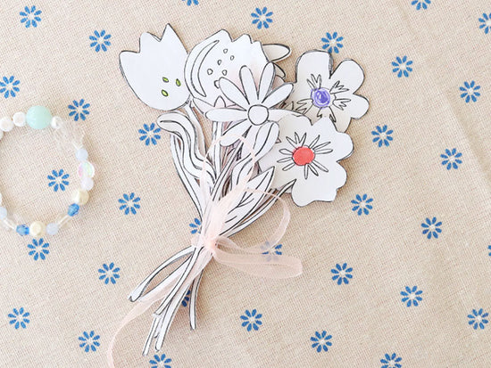 Le bouquet de fleurs en papier pour maman