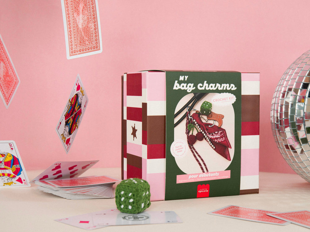 Crochet DIY Cherry Cowboy : réalisez un bag charm Cerise & Dé