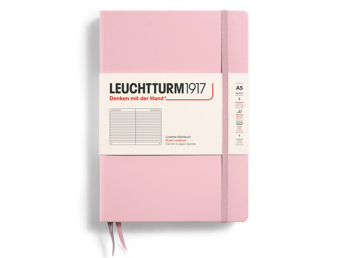 Achat Carnet de notes Leuchtturm A5 à couverture rigide - rose poudre - pages lignées