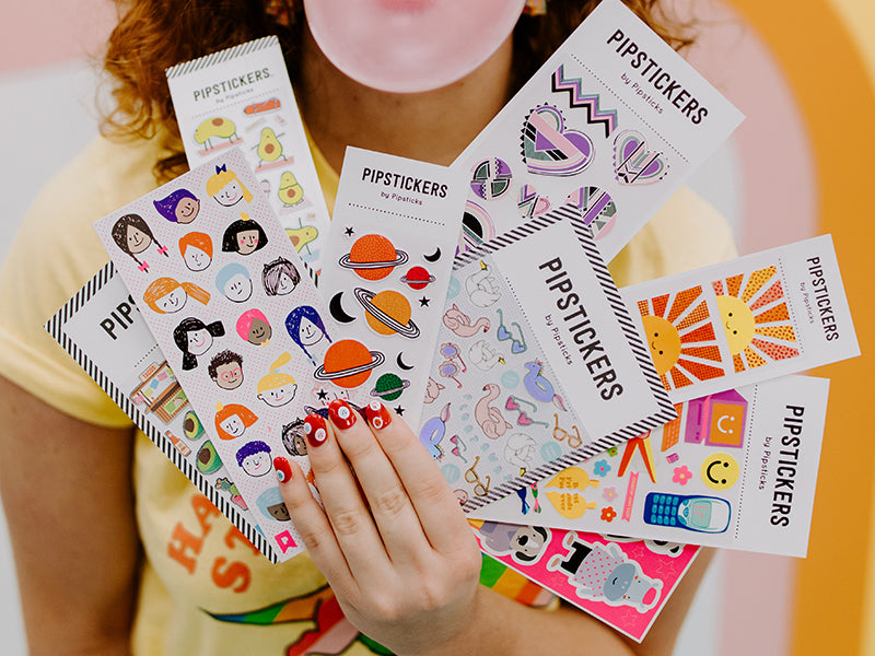 achat Stickers Halloween tête de mort en feutrine - Pipsticks