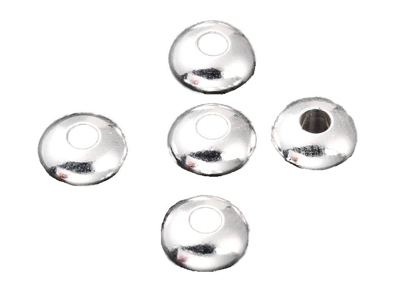 Achat Lot de 20 perles intercalaires rondelles en laiton - Flash argent 925