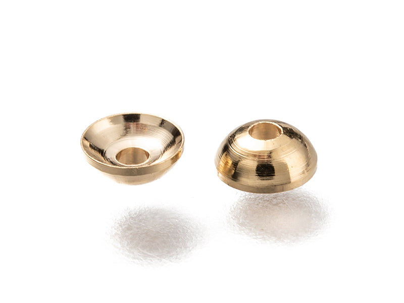 Achat Lot de 20 perles intercalaires forme cloche en laiton - Doré à l'or fin