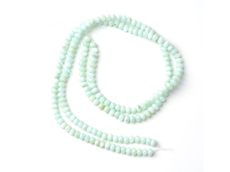 Achat Lot de 20 perles rondelles coquillage naturel - Aigue-marine