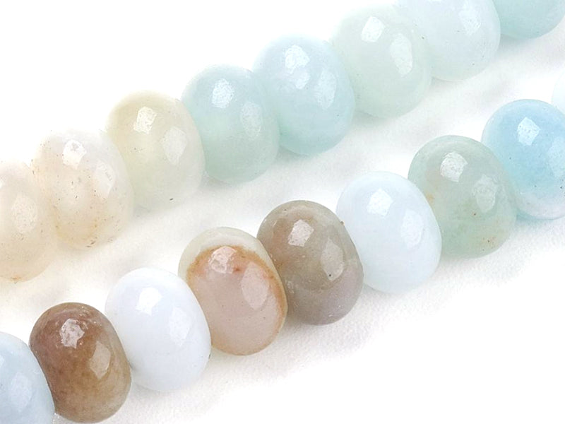 Achat Lot de 20 perles rondelles - Amazonite naturelle