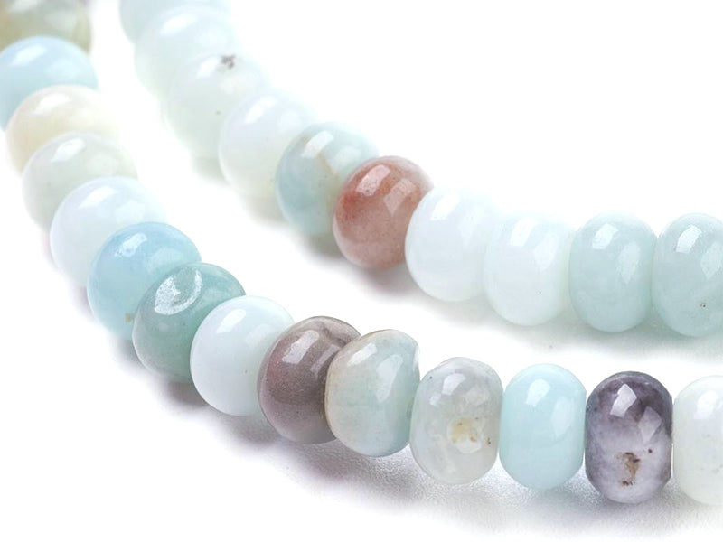achat Lot de 20 perles rondelles - Amazonite naturelle